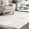 Nuloom Brooke Shag Tasseled Area Rug 2ft x 3ft KKEL04A-203 - alternate 1